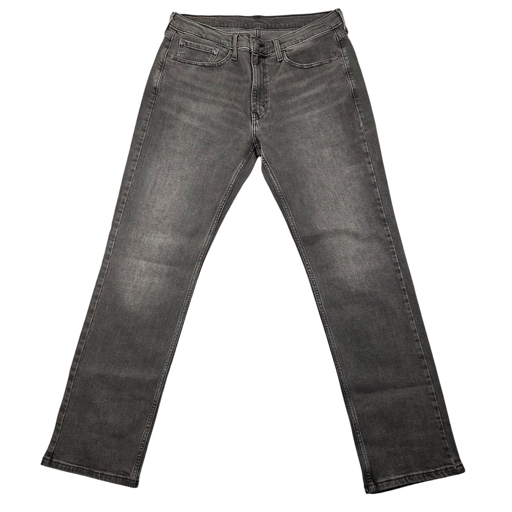 Levi's 514 Straight Jeans Mens 34x32 Grey Excellent Stretch Denim